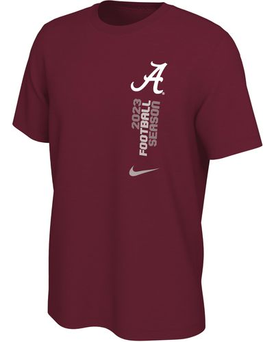 Nike Alabama Schedule College T-shirt - Purple