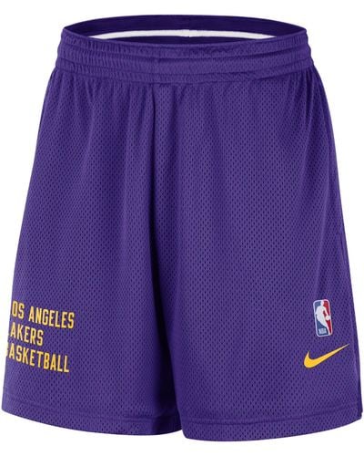 Nike Los Angeles Lakers Nba-shorts Met Mesh - Paars