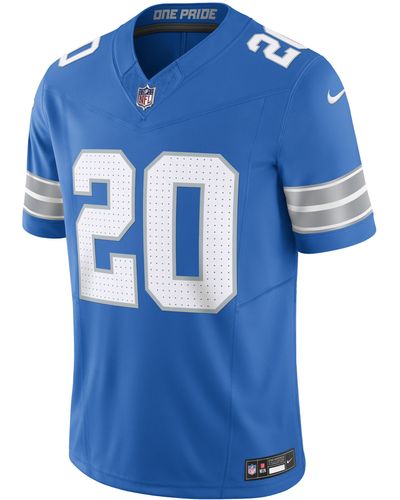 Nike Barry Sanders Detroit Lions Dri-fit Nfl Limited Football Jersey - Blue