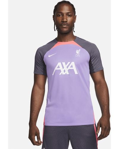 Nike Liverpool F.c. Strike Third Dri-fit Football Short-sleeve Top 50% Recycled Polyester - Purple