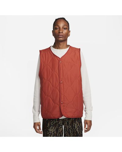 Nike Life Woven Insulated Military Gilet Polyester - Red