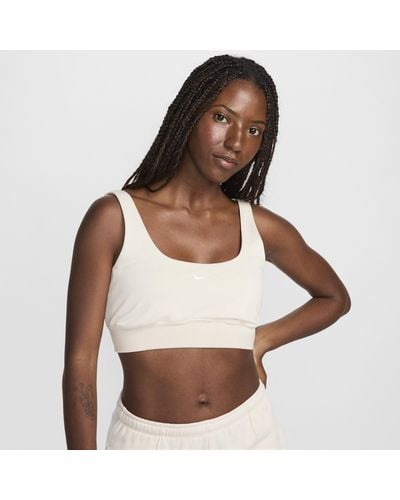 Nike Sportswear Chill Terry Slim French Terry Cropped Tank Top Cotton - Brown