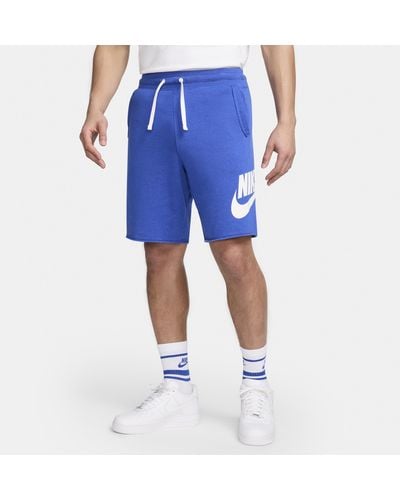 Nike Shorts in french terry club alumni - Blu