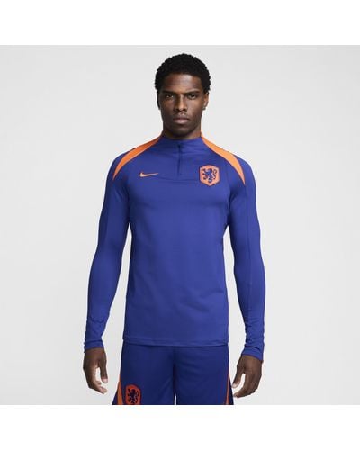 Nike Netherlands Strike Dri-fit Football Drill Top Polyester - Blue