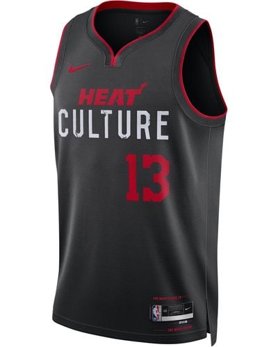 Nike Jimmy Butler Miami Heat City Edition 2023/24 Dri-fit Nba Swingman Jersey 50% Recycled Polyester - Black