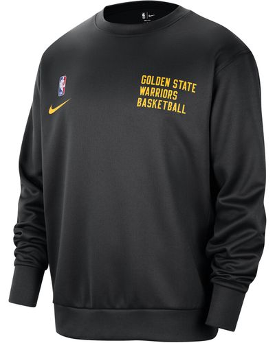 Nike Golden State Warriors Spotlight Dri-fit Nba Crew-neck Sweatshirt - Gray