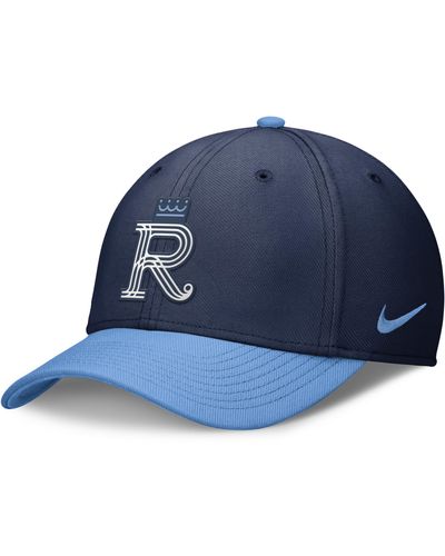 Nike Kansas City Royals City Connect Swoosh Dri-fit Mlb Hat - Blue