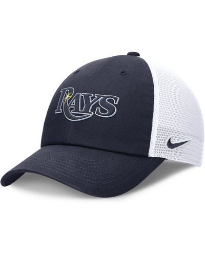 Nike Tampa Bay Rays Evergreen Wordmark Club Mlb Adjustable Hat - Blue
