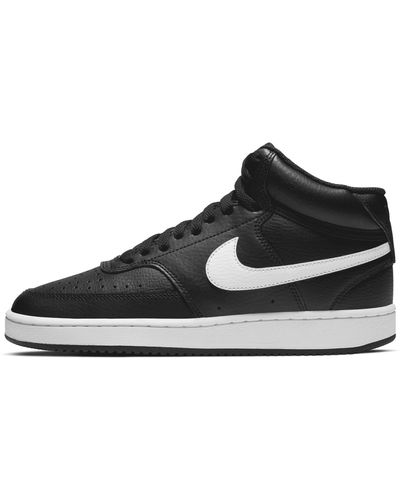 Nike Court Vision Mid Sneaker - Black