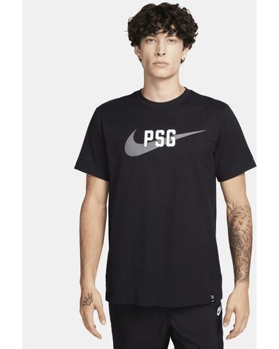Nike Paris Saint-germain Swoosh T-shirt - Black