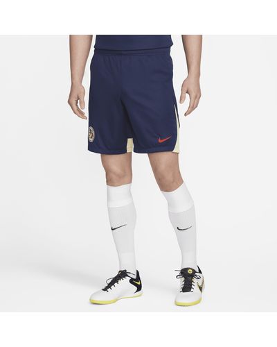 Nike Club América Academy Pro Dri-fit Knit Soccer Shorts - Blue