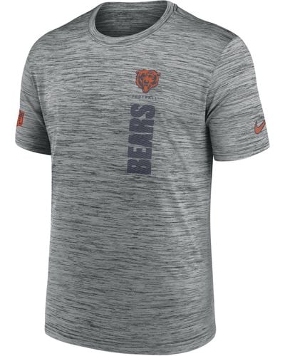 Nike Chicago Bears Sideline Velocity Dri-fit Nfl T-shirt - Gray