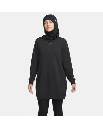 Nike Dri-fit One Crew-neck French Terry Tunic - Black