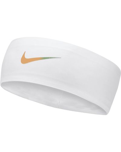 Nike Fury Printed Logo Headband - White