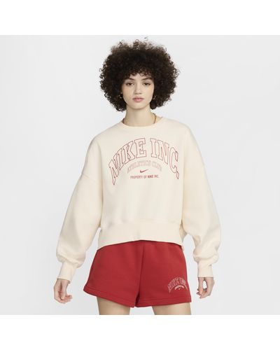 Nike Sportswear Phoenix Fleece Over-oversized Crew-neck Sweatshirt - White