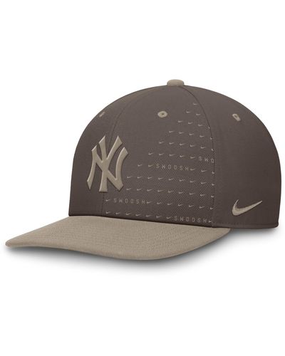 Nike New York Yankees Statement Pro Dri-fit Mlb Adjustable Hat - Gray