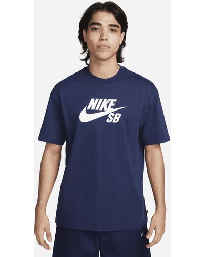 Nike T-shirt da skate con logo sb - Blu