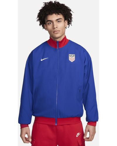 Nike Usmnt Strike Dri-fit Soccer Jacket - Blue