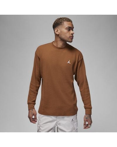 Nike Essentials Waffle Knit Top - Brown