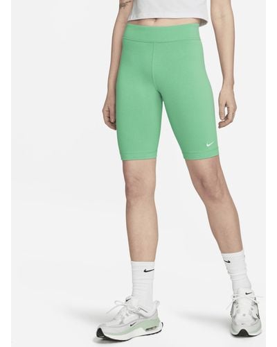 Nike Sportswear Essential Mid-rise 10" Biker Shorts - Yellow