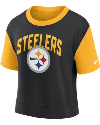 Nike Fashion (nfl Pittsburgh Steelers) High-hip T-shirt - Yellow