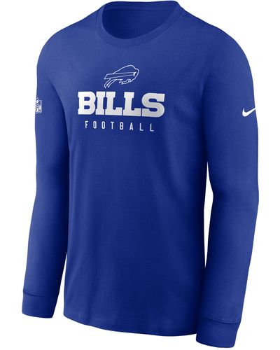 Nike Los Angeles Rams Sideline Team Issue Dri-fit Nfl Long-sleeve T-shirt - Blue