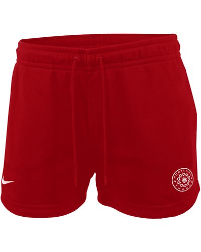 Nike Portland Thorns Essential Soccer Shorts - Red