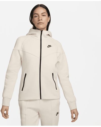 Nike Sportswear Tech Fleece Windrunner Full-zip Hoodie Cotton - Natural