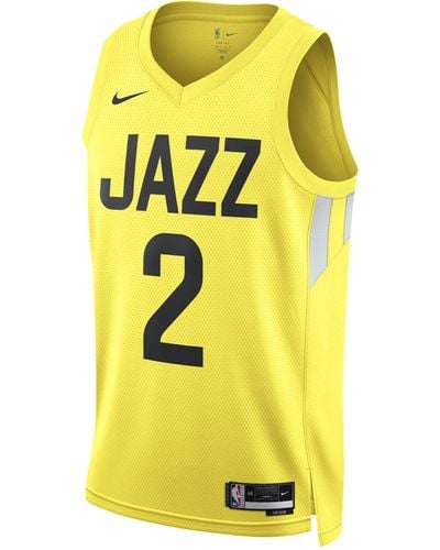 Nike Utah Jazz Icon Edition 2022/23 Dri-fit Nba Swingman Jersey - Yellow