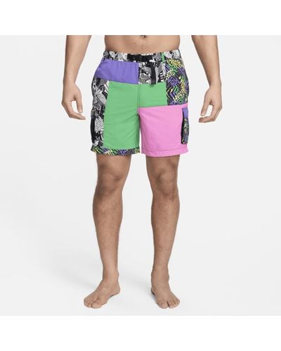 Nike Swim Voyage 7" Volley Shorts - Pink