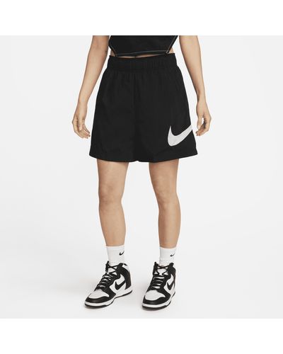 Nike Sportswear Essential High-rise Woven Shorts - Black