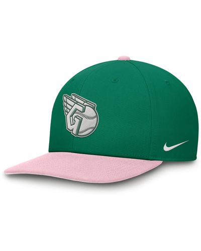 Nike Cleveland Guardians Malachite Pro Dri-fit Mlb Adjustable Hat - Green