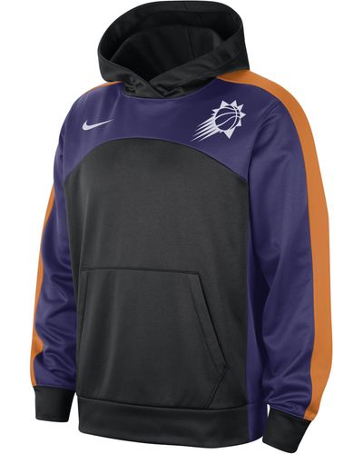 Nike Phoenix Suns Starting 5 Therma-fit Nba Graphic Hoodie Polyester - Blue