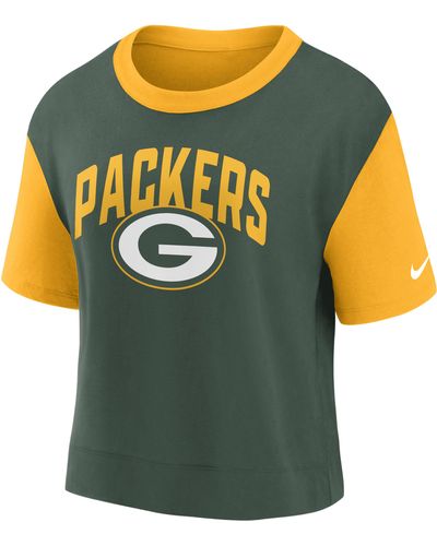 Nike Fashion (nfl Green Bay Packers) High-hip T-shirt - Yellow