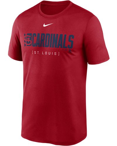Nike Cleveland Guardians Knockout Legend Dri-fit Mlb T-shirt - Red