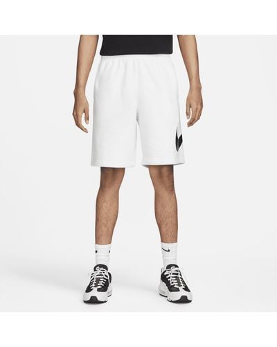 Nike Sportswear Club Graphic Shorts - White