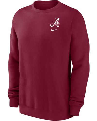Nike Alabama Club Fleece College Sweatshirt - Red