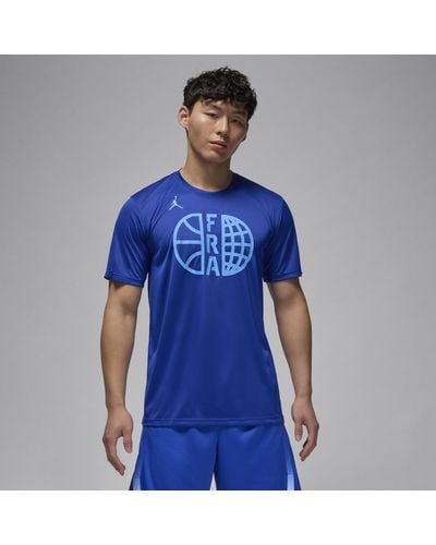 Nike France Training Jordan Basketball T-shirt 50% Recycled Polyester - Blue