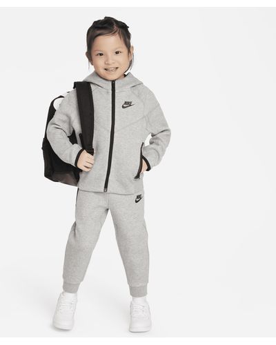 Nike Completo in 2 pezzi con felpa con cappuccio sportswear tech fleece full-zip set - Grigio
