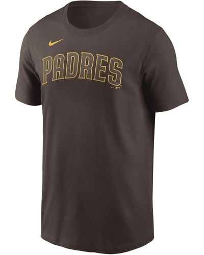 Nike San Diego Padres Fuse Wordmark Mlb T-shirt - Black
