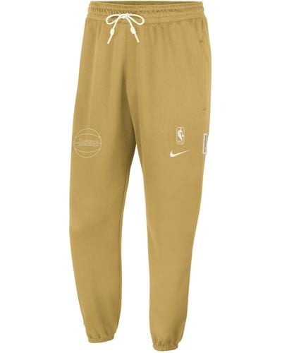 Nike Golden State Warriors Standard Issue Dri-fit Nba Trousers - Yellow