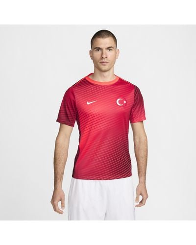 Nike Türkiye Academy Pro Dri-fit Football Short-sleeve Top - Red