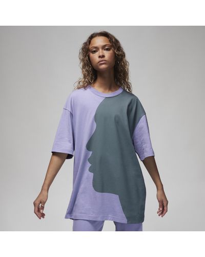 Nike T-shirt oversize con grafica jordan - Blu