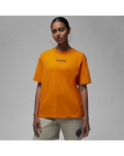 Nike T-shirt paris saint-germain - Arancione