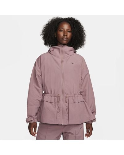 Nike Sportswear Everything Wovens Oversized Hooded Jacket - Pink