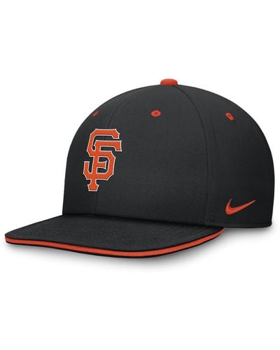 Nike San Francisco Giants Primetime Pro Dri-fit Mlb Adjustable Hat - Black