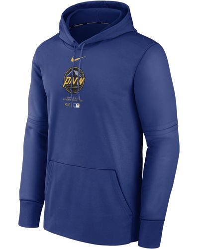 Nike Seattle Mariners City Connect Practice Therma Mlb Pullover Hoodie - Blue