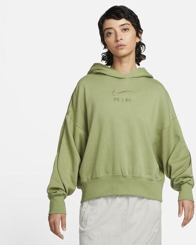 Nike Felpa in fleece con cappuccio air - Verde