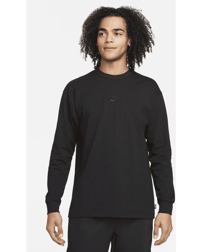 Nike Premium Essentials Long-sleeve Sust T-shirt - Black