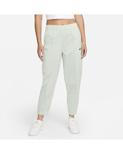 Nike Sportswear Essentials High-waisted Curve Woven Trousers - Grey